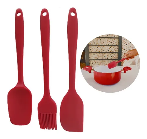 Espátulas de silicone com pincel