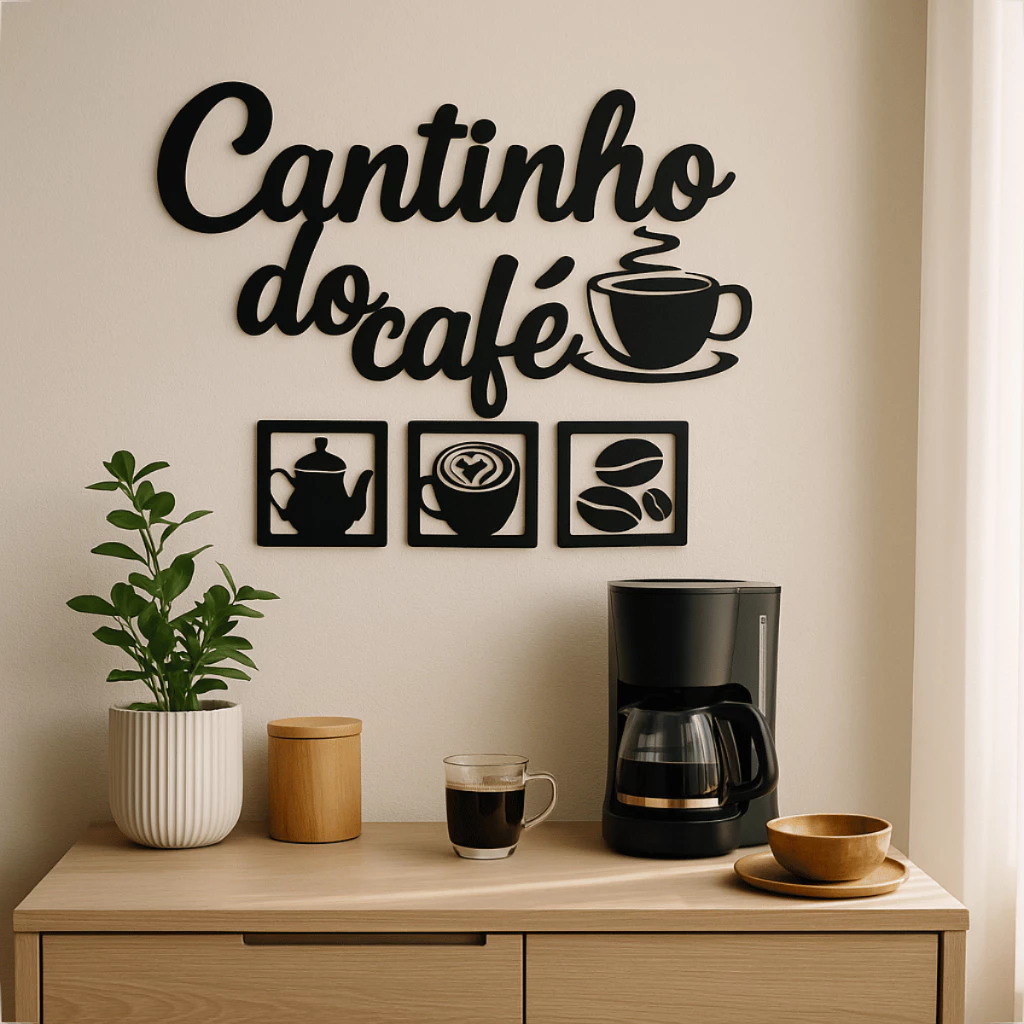 Plaquinhas Com Letreiro P/ Enfeite e Decoração Cantinho Do Café