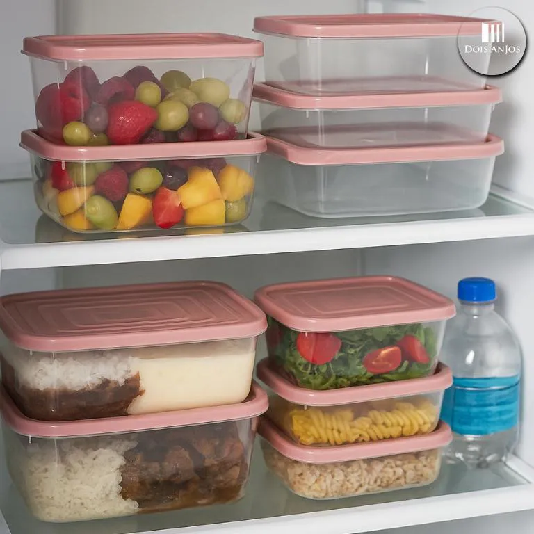 Potes plásticos para alimentos